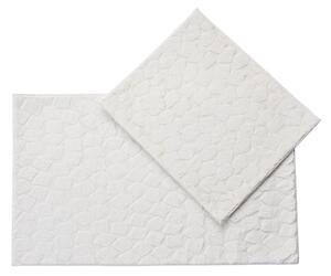 Krémszínű fürdőszobai kilépő szett 2 db-os 60x100 cm Rabbit – Foutastic
