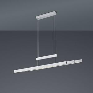 Trio Lighting LED függő lámpa Trajan, 2700-5000K, matt nikkel, dimmelhető, Alu / szürke / cink, Nappali / Étkező, fém, Modern