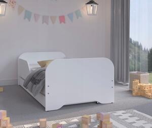 Gyerekágy ágyneműtartóval 140 x 70 cm - fehér