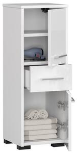 Fürdőszobaszekrény - elem 30 2D 1SZ | Fehér - Fényes