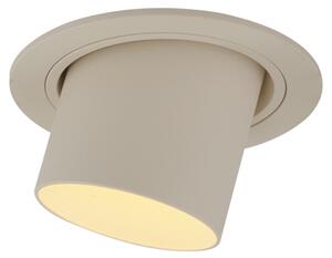 Modern beépíthető spotlámpa bézs GU10 50 mm kerek dönthető - Installa