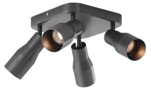 Modern mennyezeti spotlámpa GU10, 50 mm-es négyzet alakú, 4 fényforrásos - Stanley