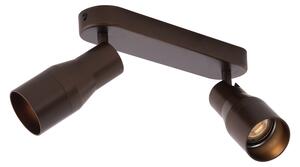 Kerek mennyezeti spotlámpa sötét bronz GU10 50 mm 2-fényes - Stanley