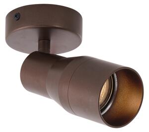 Modern mennyezeti spotlámpa sötét bronz GU10 50 mm kerek - Stanley