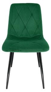 2 db SJ.3 Bársony kárpitozott szék | Zöld