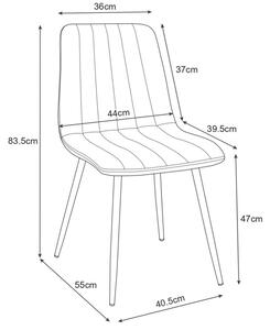 2 db SJ.9 Kárpitozott bársony szék | Zöld