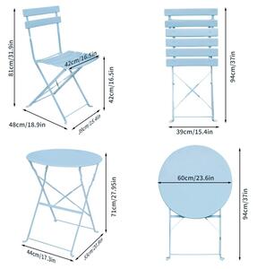 ORION Garnitúra szett, asztal + 2 szék | Kék