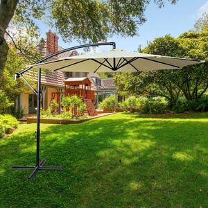 ASTER Teraszos kerti ernyő hajtókarral | Bézs