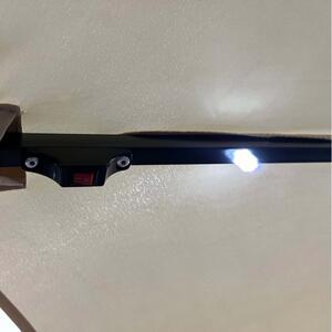 MILIN Kerti ernyő LED világítással | Bézs