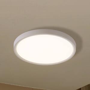 Lindby Smart LED mennyezeti világítás Deika, Ø 40 cm, fehér, Tuya, dimmelhető, Fehér / opál, Nappali / Étkező, Műanyag, Modern