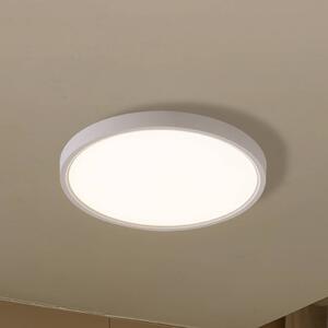 Lindby Smart LED mennyezeti világítás Deika, Ø 30 cm, fehér, Tuya, dimmelhető, Fehér / opál, Nappali / Étkező, Műanyag, Modern