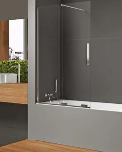 New Trendy Smart zuhanyparaván 90 cm kétrészes króm fényes/átlátszó üveg EXK-4095