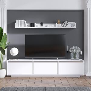 Prag fehér tv szekrény 180 x 35 x 30 cm
