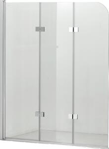 Hagser Anke zuhanyparaván 120 cm háromrészes króm fényes/átlátszó üveg HGR40000023