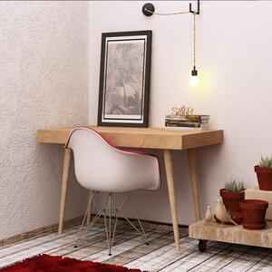 Valencia tölgy-fehér íróasztal 100 x 74 x 60 cm