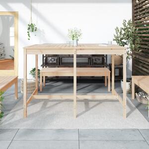 VidaXL tömör fenyőfa kerti asztal 159,5 x 82,5 x 110 cm