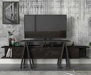 Aspero fekete-antracitszürke tv állvány 160 x 50 x 45 cm