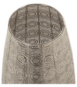 Ezüstszínű marokkói fém állólámpa 85 cm MARINGA