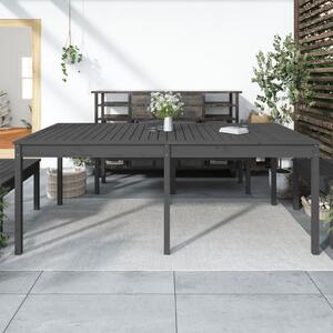 VidaXL szürke tömör fenyőfa kerti asztal 203,5 x 100 x 76 cm
