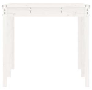 VidaXL fehér tömör fenyőfa kerti asztal 159,5 x 82,5 x 76 cm