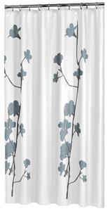 Sealskin Orchid zuhanyfüggöny 200x180 cm fehér-kék 233031324