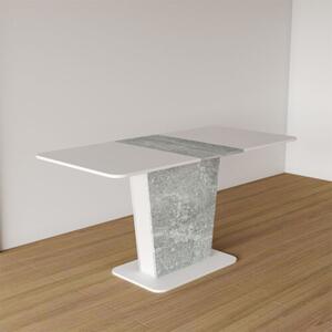 Calypso bővíthető asztal Beton szürke - fehér