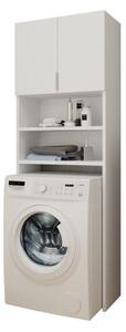 VEXI fürdőszoba szekrény mosógéphez, 64x183, fehér