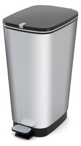 Ezüstszínű műanyag pedálos szemetes 45 l Chic Bin – KIS