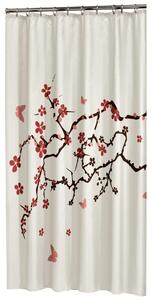Sealskin Blossom zuhanyfüggöny 200x180 cm fehér-sokszínű 233451359