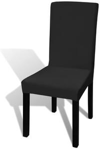 VidaXL 4 db fekete szabott nyújtható székszoknya