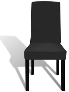 VidaXL 4 db fekete szabott nyújtható székszoknya