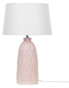 Rózsaszín kerámia asztali lámpa 56 cm ZARIMA