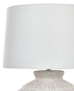 Krémszínű kerámia asztali lámpa 60 cm CAINE