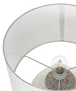 Krémszínű kerámia asztali lámpa 60 cm CAINE