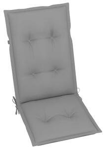 VidaXL 2 db dönthető tömör akácfa kerti szék párnával