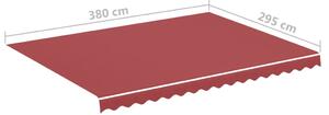 VidaXL burgundi vörös csere napellenző ponyva 4 x 3 m