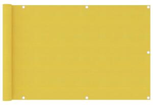 VidaXL sárga HDPE erkélyparaván 90 x 400 cm