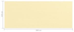 VidaXL bézs színű HDPE erkélytakaró 120 x 300 cm