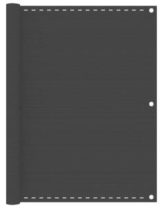 VidaXL fekete HDPE erkélytakaró 120 x 500 cm