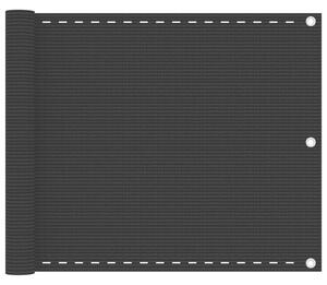 VidaXL fekete HDPE erkélytakaró 75 x 500 cm