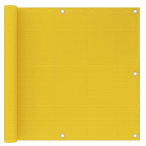VidaXL sárga HDPE erkélytakaró 90 x 500 cm