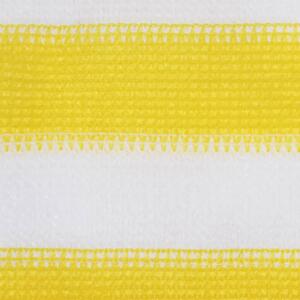 VidaXL sárga és fehér HDPE erkélytakaró 75 x 300 cm