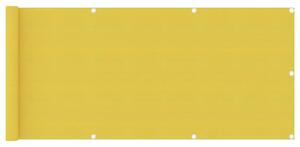 VidaXL sárga HDPE erkélytakaró 75 x 500 cm