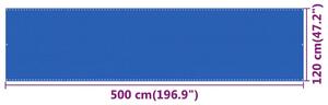VidaXL kék HDPE erkélytakaró 120 x 500 cm