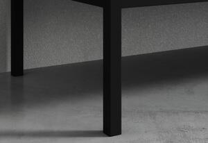 RATINA ruhásszekrény, 185x200x60, artisan tölgy/fekete matt
