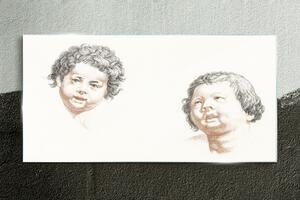 Üvegkép Gyermekgyermek rajzolása