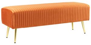 Narancssárga bársony ülőpad 180 x 40 cm PATERSON