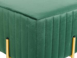 Zöld bársony ülőpad 89 x 45 cm DAYTON