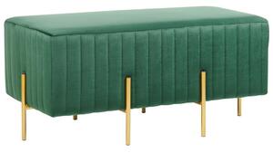 Zöld bársony ülőpad 89 x 45 cm DAYTON