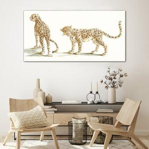 Üvegkép Állatok macskák Leopardi